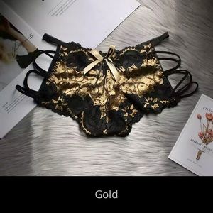 NWT XS/S 1 hipster panty 4 colors cage string hollow out glamorous